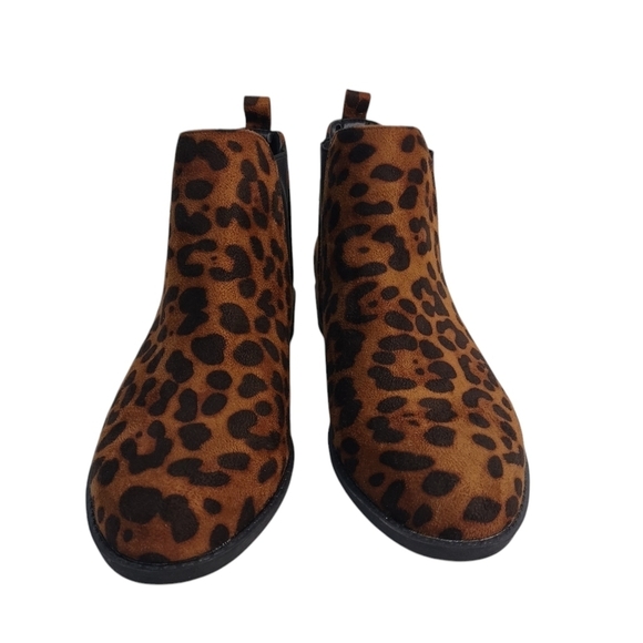 MaxMuxun Boots Women's Leopard Print Faux Suede Boots Size 6 NWOT - Picture 3 of 8
